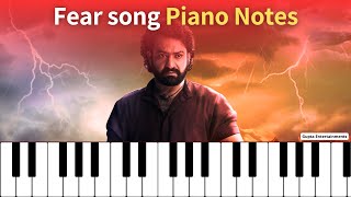 Fear song piano notes  devara  NTR  Telugu songs piano notes  Gupta Entertainments [upl. by Harlie]