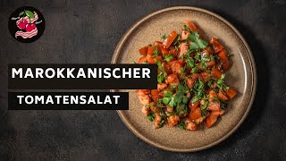 Marokkanischer Tomatensalat 🍅 Vegan [upl. by Suh]