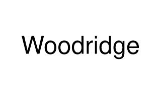 How to Pronounce Woodridge Australia [upl. by Ariaec]