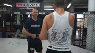 TRISTAR GYM  David Bertrand training with coach Sandro Ferr [upl. by Anikal479]