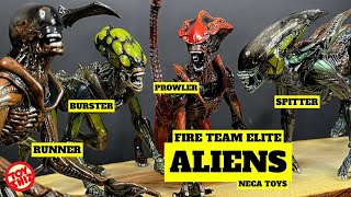 2022 ALIENS FIRE TEAM ELITE  Wave One  NECA Toys [upl. by Nashoma529]