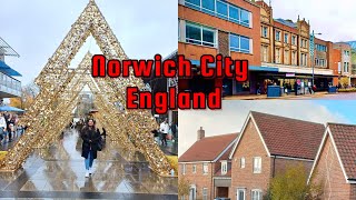 Norwich City In England  Norwich Market Place  Norwich Town Center  Best City To Visit in UK [upl. by Nede801]