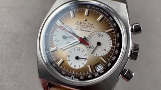 Zenith Chronomaster Revival El Primero A385 03A384400385C855 Zenith Watch Review [upl. by Hillery]