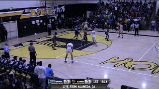 Encinal vs Alameda High School Boys Basketball LIVE 12018 [upl. by Yelyac]