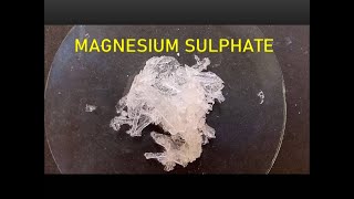 Preparation amp Properties of Magnesium sulphate [upl. by Body]