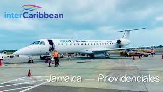 Trip Report  InterCaribbean EMB 145  Jamaica  Providenciales KINPLS [upl. by Gelasias]