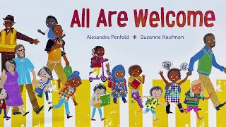 All Are Welcome – Read aloud kids book in fullscreen and with music [upl. by Okir]