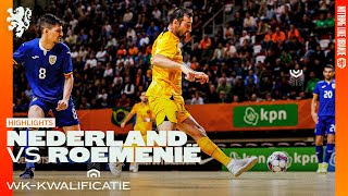 Oranje Futsal en Roemenië delen de punten ⚖️  Samenvatting 🇳🇱🇷🇴 [upl. by Bernardina]