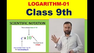 LOGARITHM O1 SCIENTIFIC NOTATION Matric Level  IN URDUHINDI [upl. by Nil96]