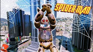 NEW SPIDERMAN TWISTED SPRINGTRAP GTA 5 Mods FNAF RedHatter [upl. by Killion]