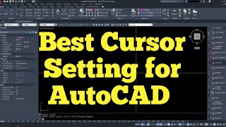 How to Fix AutoCAD Cursor Setting Slow movement 2022  best Setting for AutoCAD Cursor SourceFed [upl. by Enair]