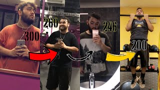 6 Months Weight Loss Transformation 300 to 200 Pounds [upl. by Nelli]