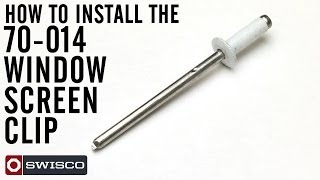 How to install the 70014 window screen clip [upl. by Ahsaeym]