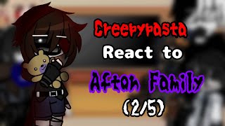 💠 Creepypasta React to Afton Family  25  Evan Afton 💠 [upl. by Patnode]