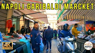 Walk Around Napoli Centro Piazza Garibaldi Market 4K UHD virtualnapoli [upl. by Sacks]