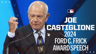 Joe Castiglione delivers his 2024 Ford C Frick Award speech [upl. by Atnek]