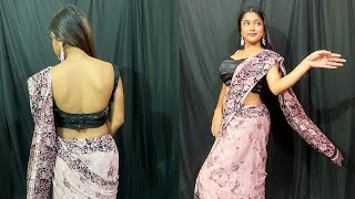 Indian Beautiful Lady Saree Poses  Traditional Saree Fashion Show saree [upl. by Aicenav]