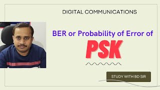 Unit 4 L4 BER or Probability of Error of PSK or BPSK in Digital communication KEC601 [upl. by Deys552]