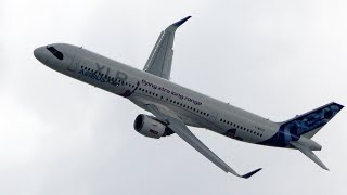 New AIRBUS A321NEO XLR Over Farnborough Airshow 2024 [upl. by Gibbs605]