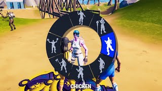 Fortnite  Emote Battling A Strong OG Ghoul Trooper  He Almost Had Every Rare Emote [upl. by Hedwiga300]