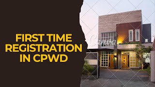 How to Register and Login first Time for CPWD Registration [upl. by Eedissac]