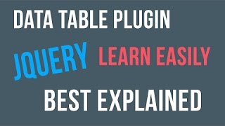 Jquery Datatable Tutorial  Fetch data from MySQL Database Table [upl. by Arber884]