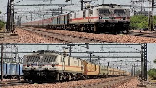 New 3rd AC Economy LHB Garib Rath amp Old ICF Garib Rath Express High Speed Crossing Railway Station [upl. by Amund]