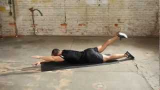 Bodyweight Swimmers  Core Exercise for the Back [upl. by Yadroc804]