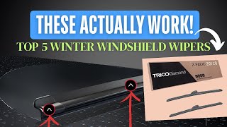 Best Winter Windshield Wipers 2024  Top 5 That Actually Work in Snow [upl. by Ahtabat]