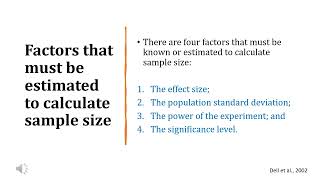 Sample size  How to determine the correct sample size of a research [upl. by Ochs]