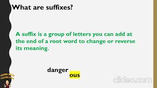 Affixes  Prefixes and Suffixes  Root words  Grade 6 [upl. by Tobey]