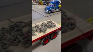 RC truck Tamiya King Hauler with a heavy load of chain [upl. by Sanjiv229]