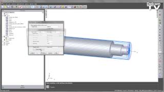 Tailstock Support  FeatureCAM 2014 [upl. by Aehtrod857]