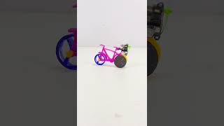 Cycle Powered by DC Motor  How To Make a Cycle with DC motorMaking Mini Cycle with DC motor Cycle [upl. by Eiuqnom]