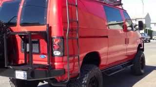 1995 FORD E350 DIESEL VAN 4X4 73 POWERSTROKE TURBO [upl. by Nitz]