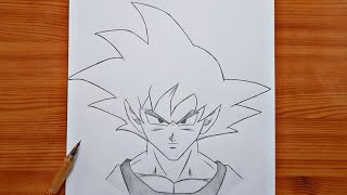 how to draw Goku  Goku step by step  Easy For Beginners [upl. by Ahsenit]