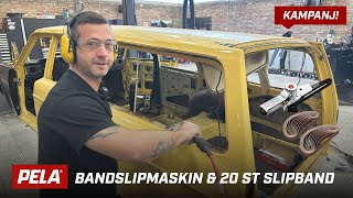 Köp PELA bandslipmaskin  få 20 st slipband på köpet [upl. by Jaan]