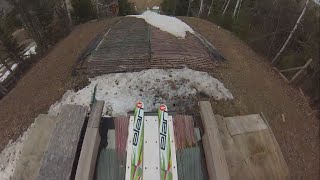 Ski Jumping with Rascal in Coleraine [upl. by Yltneb]