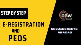 Paano magregister ng Eregistration at PEOS online [upl. by Anikahs]