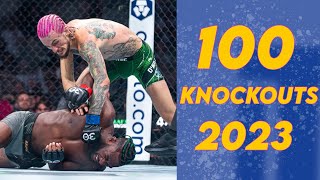 TOP 100 KNOCKOUTs of 2023 RAPID FIRE KNOCKOUTS  ITP RANKED [upl. by Aduh]