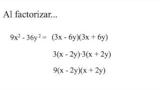 factorizacion diferencia de cuadrados [upl. by Allimak156]