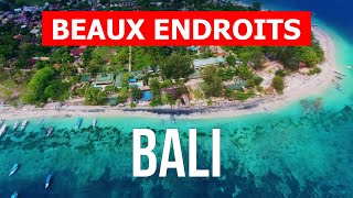 Vacances à Bali  Plages paysages mer tourisme  vidéo 4k  LIndonésie île de Bali vue du ciel [upl. by Drawde]