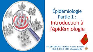 Épidémiologie  partie 1  introduction à lépidémiologie [upl. by Gregoire]