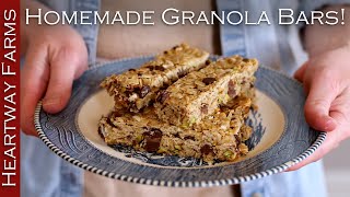 Make The Best Homemade Granola Bars  Heartway Farms [upl. by Bryana]