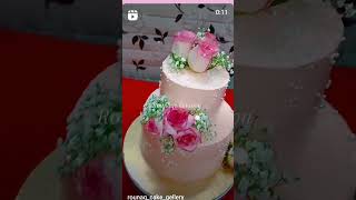 Beautiful rose peach cake [upl. by Endres]