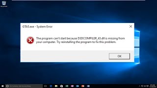 So beheben Sie den Fehler d3dcompiler 43dll fehlt unter Windows 10 [upl. by Caryl]