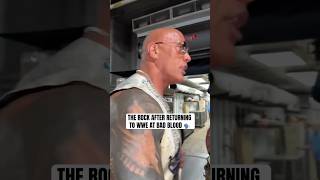 The Rock speaks after his surprise return at WWE Bad Blood 🍿 via therock [upl. by Morel827]