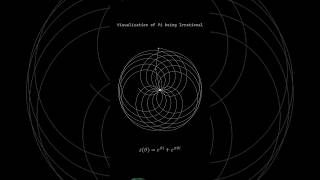 Visualization of pi being Irrational shorts [upl. by Ailemor849]