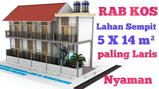 BIAYA BANGUN KOS KOSAN 3 X 4 2 LANTAI  7 KAMAR [upl. by Autry30]