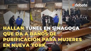 Hallan túnel en sinagoga que da a baños de purificación para mujeres en Nueva York [upl. by Ezequiel]